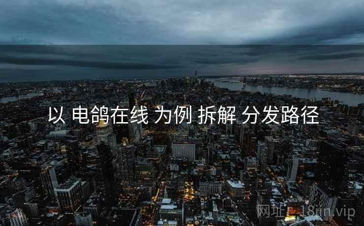 以 电鸽在线 为例 拆解 分发路径