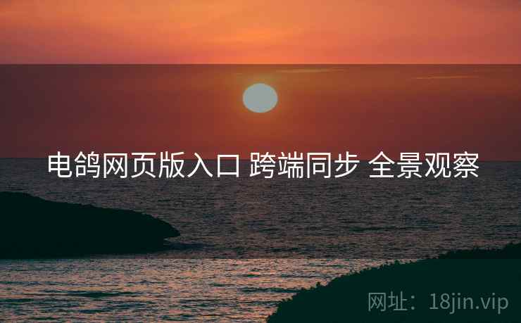 电鸽网页版入口 跨端同步 全景观察