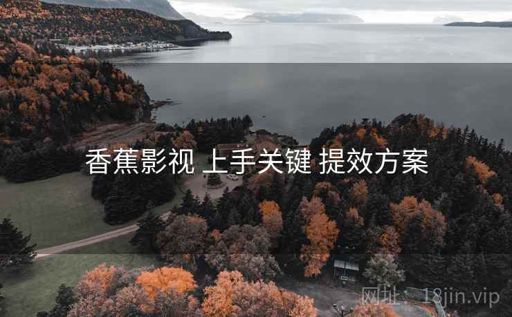香蕉影视 上手关键 提效方案