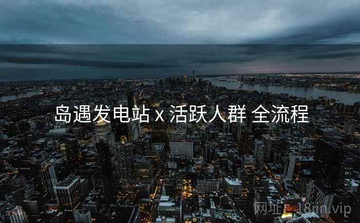 岛遇发电站 x 活跃人群 全流程