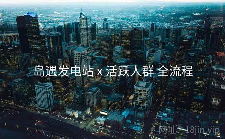 岛遇发电站 x 活跃人群 全流程