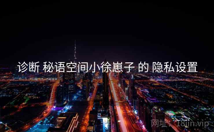诊断 秘语空间小徐崽子 的 隐私设置