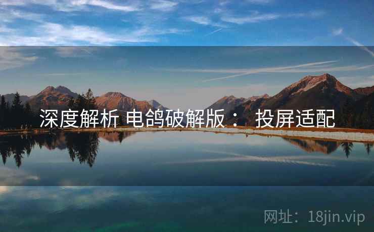 深度解析 电鸽破解版 ： 投屏适配