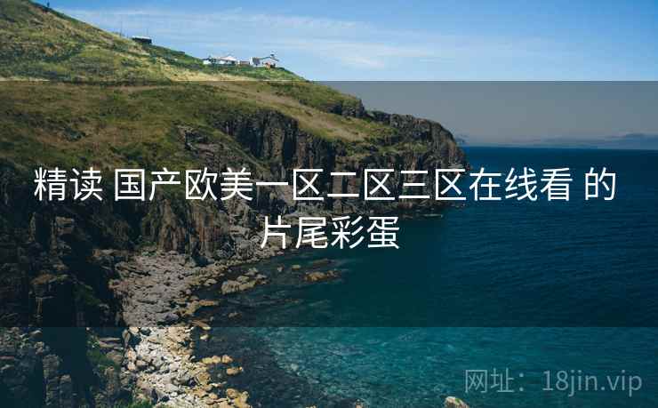 精读 国产欧美一区二区三区在线看 的 片尾彩蛋  第1张