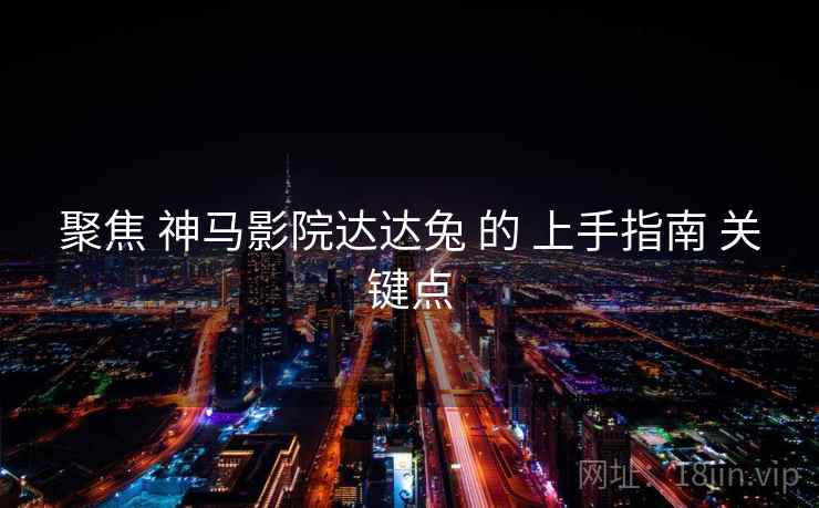 聚焦 神马影院达达兔 的 上手指南 关键点