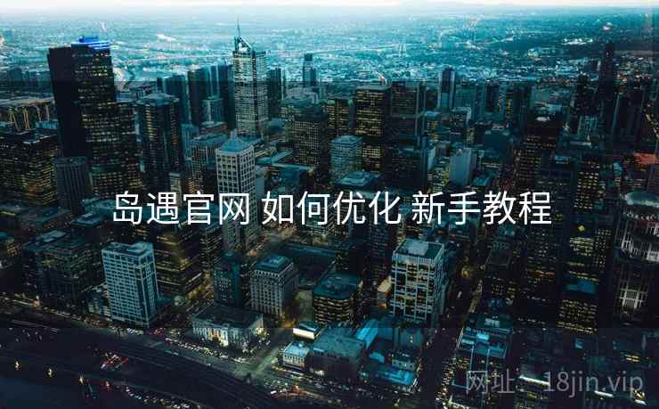 岛遇官网 如何优化 新手教程  第2张