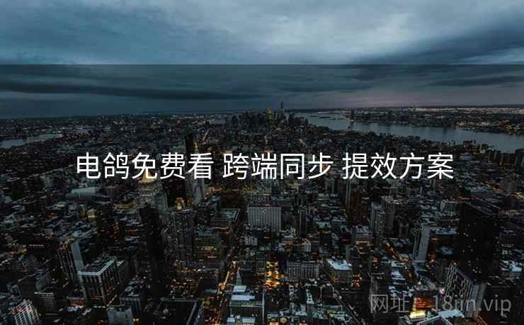 电鸽免费看 跨端同步 提效方案