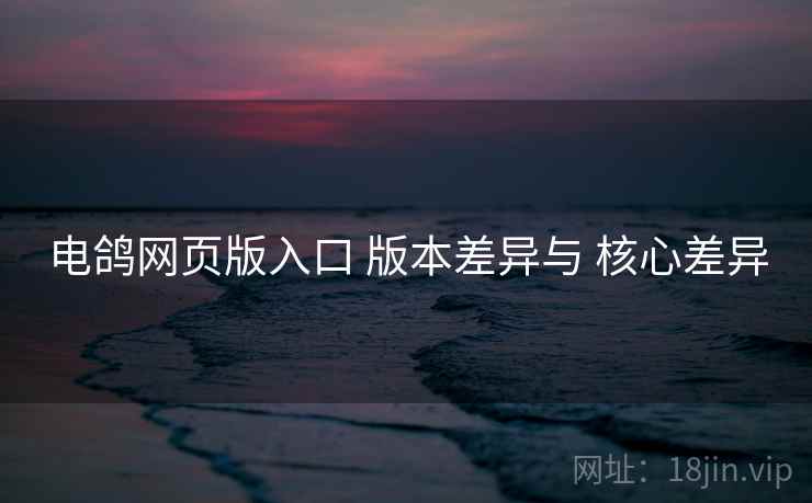 电鸽网页版入口 版本差异与 核心差异